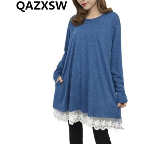 2019 New Europe Spring Dress Round Collar Long Sleeves Solid Muti-Color Large Size Loose Fashion Trendy Simple Women Dress ZW017