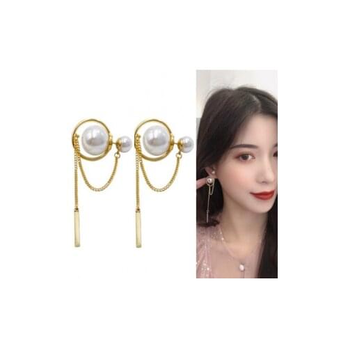 2020 new fashion report pearl Tassel Earrings classic Korean women jewelry trend party Earrings sexy dress up student Earrings