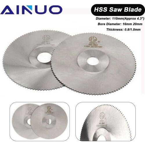 4" HSS Circular Saw Blade 110mm Mini Cutting Disc High Speed Steel Wood Carving Cutting Tool for Dremel Rotary Tool
