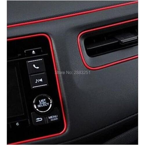 5M Car Styling Car Door Dashboard Air Outlet Interior Decoration Line Stickers for Chevrolet Opel Mokka Jeep ACURA accessories