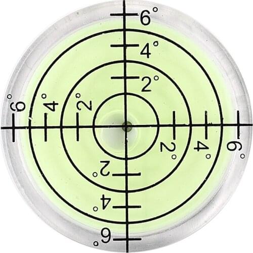32*7mm Acrylic Bullseye Bubble level Round Level Bubble Accessories, green