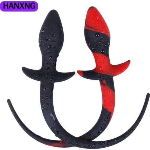 Dog Tail Silicone Sex Game BDSM Erotic Toys Anal Plug Stimulator G-spot Butt Plugs Slave Anal Expander Women Men Sex Products