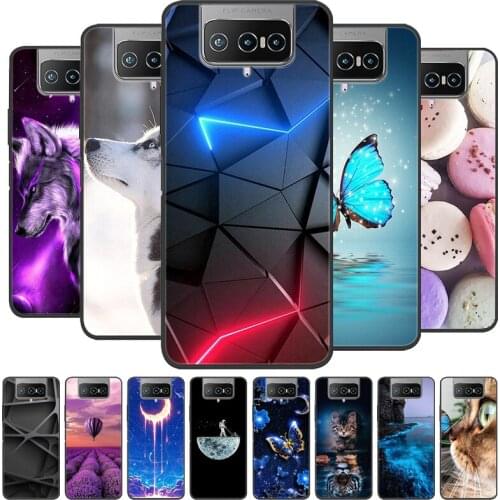 For Asus ZenFone 7 ZS670KS I002D Case Cute Silicone Cover Soft TPU Phone Case For Asus ZenFone 7 Pro ZS671KS 7Pro Cover Bumper