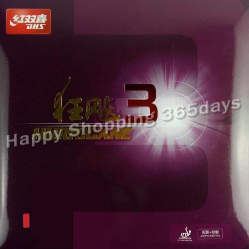 DHS Hurricane3 (Hurricane 3, Hurricane-3) pips-in table tennis / pingpong rubber with sponge