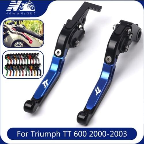 For Triumph TT 600 2000 2001 2002 2003 Motorcycle CNC Aluminum Adjustable Foldable Extendable Clutch Brake Lever Accessories
