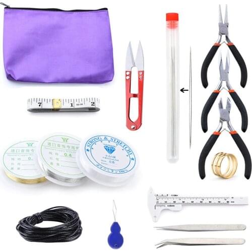 Double Cap Rivet Tubula Ear Hook Making Kit Jewelry DIY Tools 1133 Items Gift Stainless Steel Metal Repair Set Leather Rivets