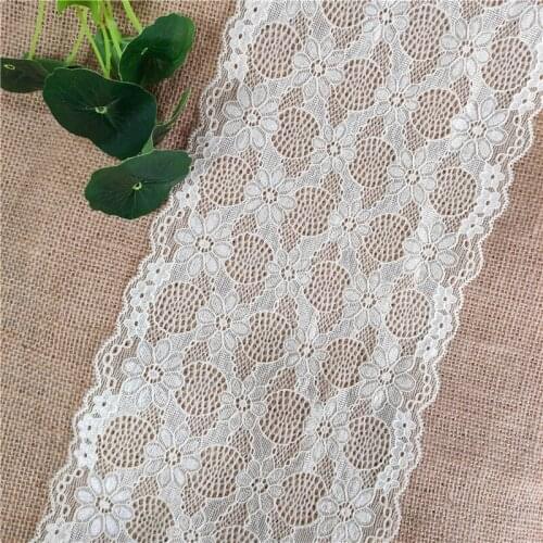 E2430 wide 18 cm elastic green lace sewing supplies decorative accessories 1 meters from the sale
