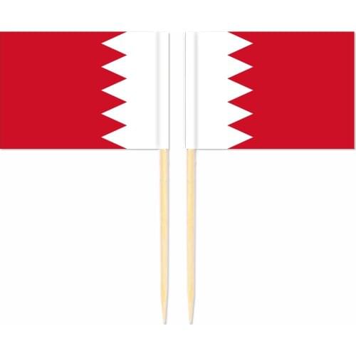Bahrain Toothpick Flag 3.5X2.5CM Cake Topper Party Cupcake Wedding Baby Shower Supplies Lovely Baking Dessert Decorations
