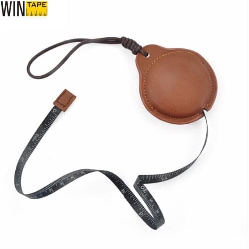 WINTAPE Leather Tape Measure 150cm Tape Tool Measure For Body Fabric Sewing Tailor Measurements Tape Retractable Mini Ruler