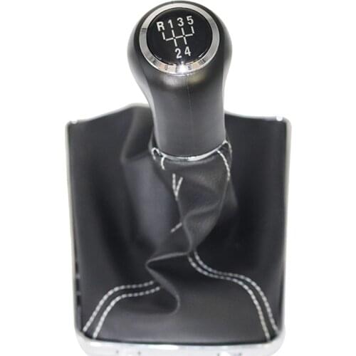 6 / 5 Speed Leather Car Shift Gear Knob Lever Gaitor Boot Cover For Opel Astra GTC Coupe AS A-H/C 05-10