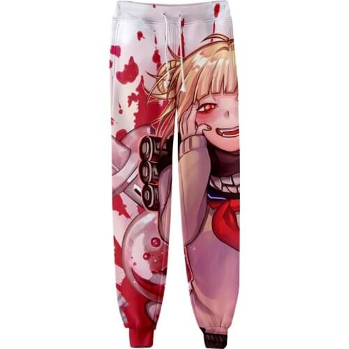 2021 Hot Sale Anime Cartoon My Hero Academia 3D Print Long Pants Men Women Unisex Trackduits Fashion Regular Trousers 300