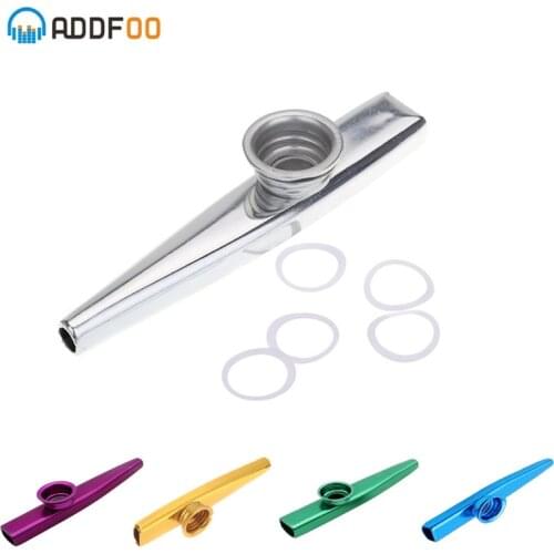 New Kazoo Aluminum alloy Metal with 5 pcs Gifts Flute Diaphragm for Children Music-lovers