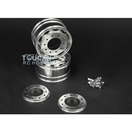 LESU Metal Front Wheel Hub C for 1/14 RC DIY Tractor Truck Trailer Flange Axle TH04820-SMT3