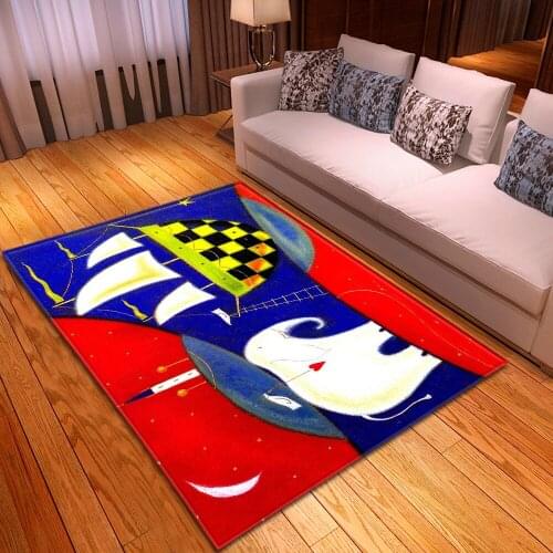 Cartoon fashion carpet Kids Elephant modern living room art carpet home bedroom non-slip mat children crawl 3D printed large rug