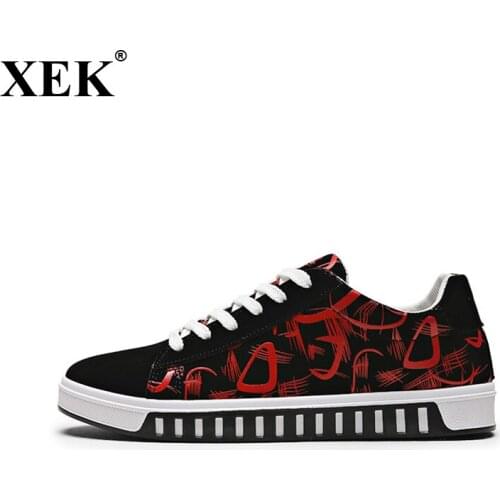 XEK 2018 Summer New Arrival Fashion Men Canvas Shoes Mens Shoes Casual Man Shoes Trend Wild Low Tide Shoes Spring Flats JH182