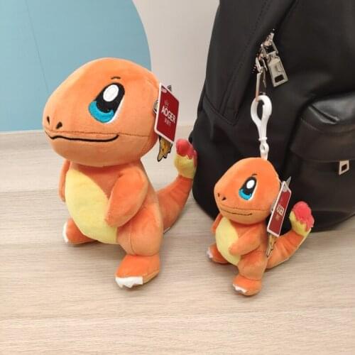 Charmander plush bag Pendant doll cute mascot decoration quality dragon toys soft for girlfriend Children day gift