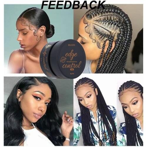 Edge Control Sideburn Hair Wax Set Shaping Lasting No White Scraps Chopped Hair Finishing Artifact with Brush