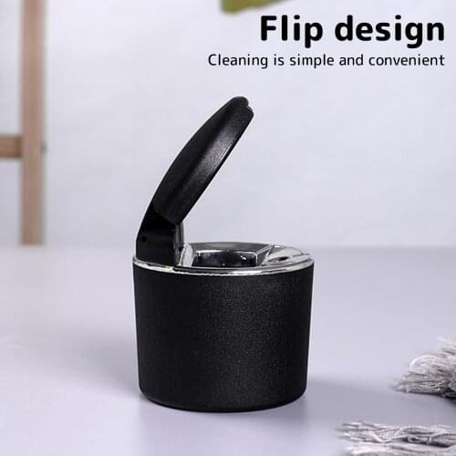 Auto Car Ashtray Portable Butt Bucket Ash Tray Smoke Cup Holder Self Extinguishing with Lid Universal Car Ash Holder Cigarette