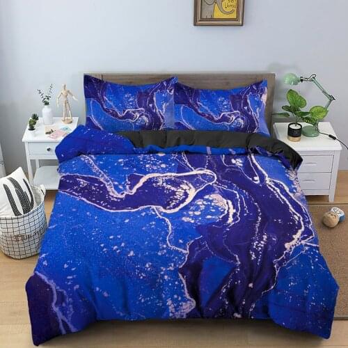 Luxurious Stone Pattern 2/3 Piece Duvet Cover With Pillowcase Suitable For Single Double Large King Size Decorative Bedding Set
