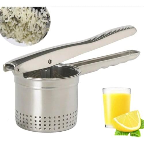 Portable Stainless Steel Manual Juicer Fruit Juicer Grape Watermelon Squeezed Juice Baby Juice Orange Juicer