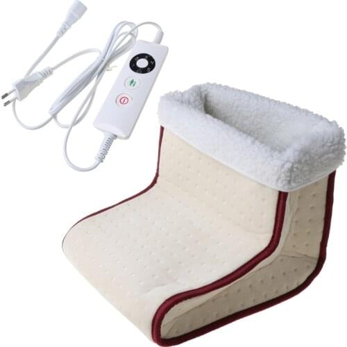 Portable Electric Warm Foot Warmer Washable Cosy Heated Massager 5 Modes Heat Settings Footwarmer Cushion Thermal House