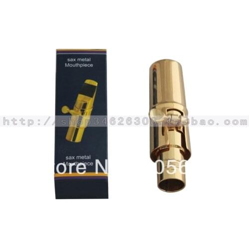 Gold plated Soprano Saxophone Sax Mouthpiece Size # 6