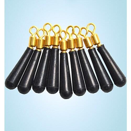 10/15/20/30pcs/lot Fishing Gear Block rotation drift fishing floats accessory bobber copper+ rubber tools