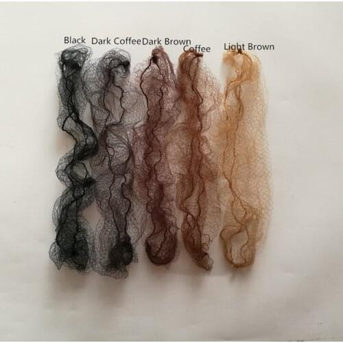 50pcs Hair Styling Hairnet Dancing Sporting Net Invisible Nylon Material Elastic Net