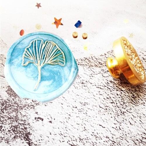 WYSE Leaves Retro Wood Stamp Head Sealing Wax Seal Stamp Wedding Decorative Sealing Stamp wax seals