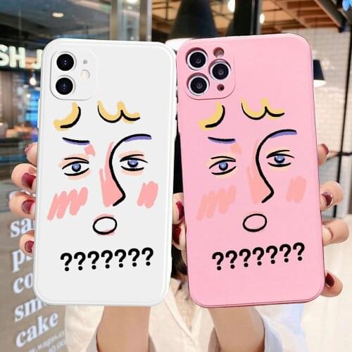 Cute Women face art Abstract line phone Case For iPhone 12 Pro Max 7 8 Plus X XR XS 11 pro MAX 6S Plus SE 2 TPU Silicone CASE