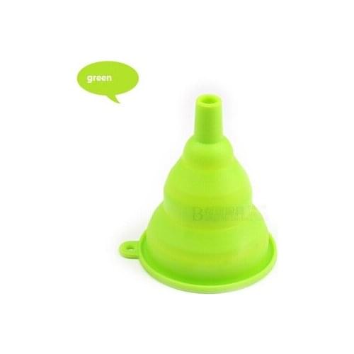 Oil Filter Silicone Kitchen Tool Collapsible Funnels Food Grade Pure mini Funnel wine leakage Oil Filter Folding
