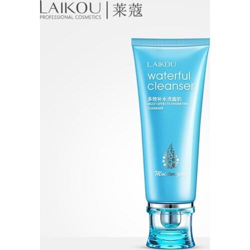 LAIKOU Snow Ear Essence Cleaners Deep Cleansing Moisturizing Whitening Oil-Control Multi Effects Hyaluronic Acid Facial Cleaners
