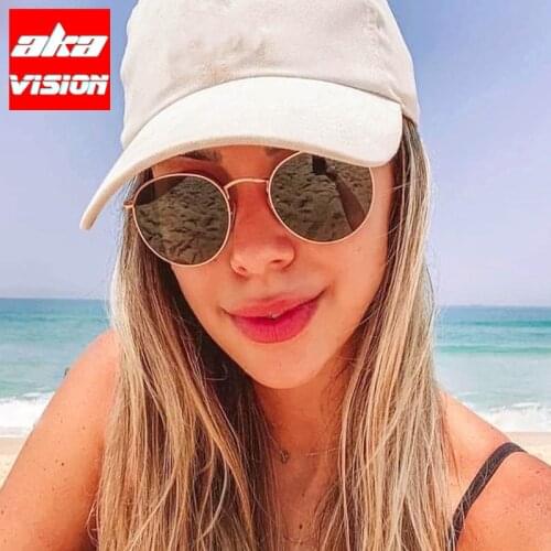 LeonLion 2021 Small Sunglasses Women/Men Brand Designer Round Eyeglasses Women High Quality Mirror Sun Glasses Vintage Oculos