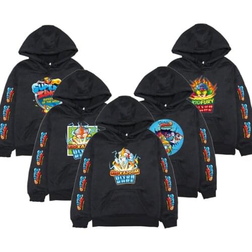 Boys girls Game Super Zings Hoodie Baby Children Cartoon Printed Clothing Super Zings Casual Sweatshirt Kids Harajuku Streetwear