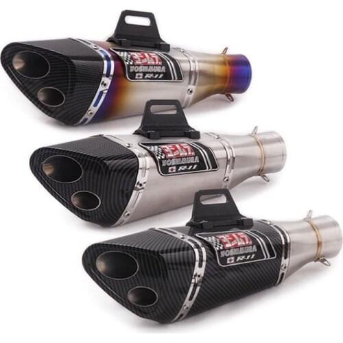 51MM Universal Motorcycle Exhaust Pipe Yoshimura R11 Modified Escape Moto For Z650 Z900 ER6N CBR1000RR YZF R1 R3 S1000RR Slip On