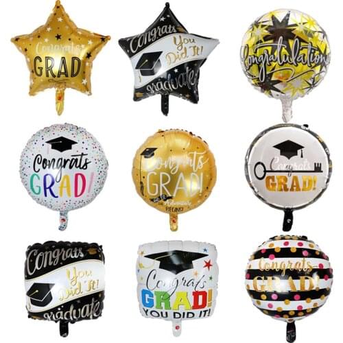 Doctor Balloons Star Round Graduation 2020 Balloons Grad Globos Graduation Gift Back To School Party Decorations Birthday Decor