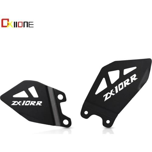 Foot Peg Mount Heel Guard Plate Cover Protector For KAWASAKI NINJA ZX10R ZX10RR 2011-2020 2016 2017 2018 2019 ZX-10R ZX-10RR