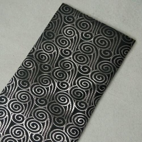 Trandition Black Silver Japanese Style Lucky Cloud Jacquard Brocade Fabric 50x72cm Floral Jacquard Apparel Costume patchwork