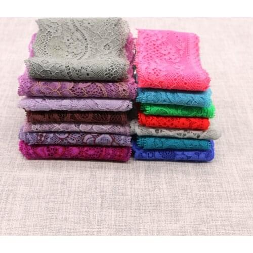 1Yard High-quality Beautiful Lace Stretch Floral Lingerie Headband Elastic DIY Lace