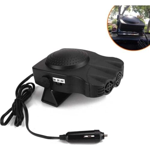 12V Car Heater Car Electric Heater Wind Heater Portable 3-hole Air Defrost Defog with Swivel Handle