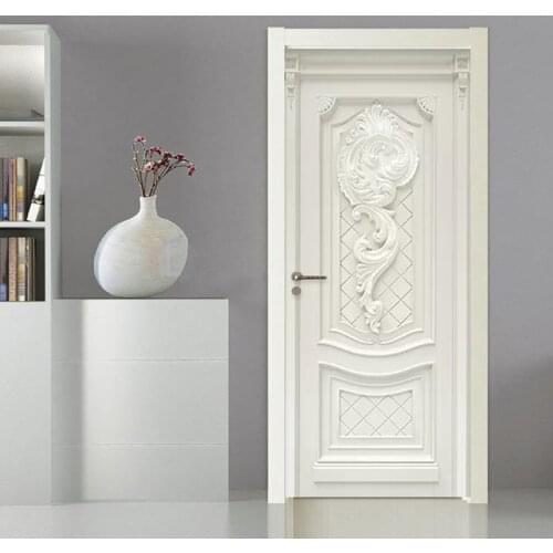3D Wallpaper European Style Embossed Flowers Murals Living Room Kitchen Door Sticker PVC Self Adhesive Waterproof Wall Paper 3 D
