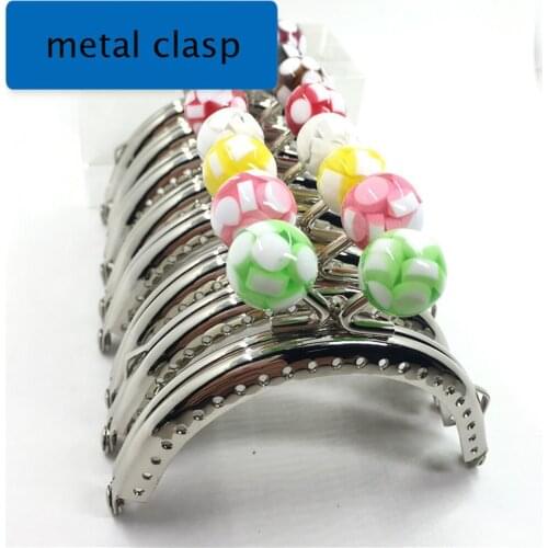 8.5cm silver color candy colorful kiss buckle metal clasp purse frame DIY bag making accessories 10pcs/lot