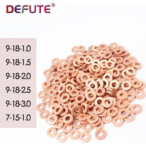 9-18-1.0 9-18-1.5 9-18-2.0 9-18-2.5 9-18-3.0 7-15-1.0 Nozzle outer gasket, gasket, mechanical injector nozzle gasket