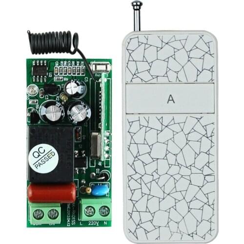 AK-RK01S-220-J AC220V 1CH Receiver Transmitter Wireless Remote Control Lighting Switch System For Light Lamp LED SMD ON OFF