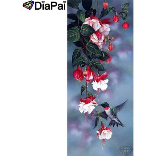 DIAPAI Diamond Painting 5D DIY 100% Full Square/Round Drill "Bird flower" Diamond Embroidery Cross Stitch 3D Decor A27133
