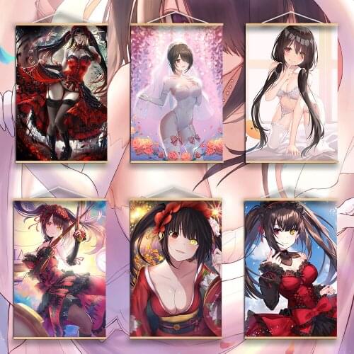 Date A Live Tokisaki Kurumi Anime Posters Canvas Painting Wall Art Picture Wall Decor Posters for Living Room Decor Home Decor