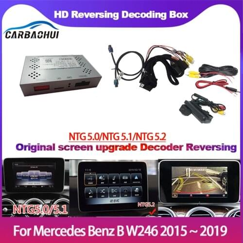 Car Front Rear Camera For Mercedes Benz B W246 2010 ~ 2019 Reversing camera interface Adapter Original Screen Improve backup