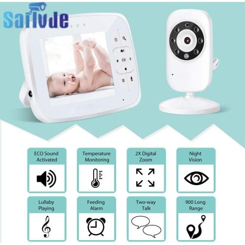 3.5-inch Baby Monitor App Wireless Monitoring Camera Two-way Intercom Monitor Multi Angle Rotating Night Vision Camera