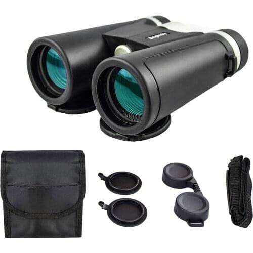 KKmoon 10x42 Binoculars Hunting and Tourism BAK4 Prism FMC Coating HD Binocular Telescope for Hiking Sightseeing Concert Travel