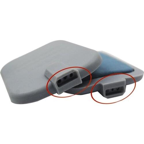Large Grey carbon film silicon rubber electrode heating pads,physical therpay electrode pad with 3 pins